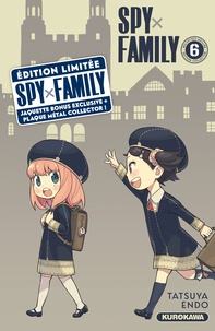 Tatsuya Endo - Spy X Family Tome 6 : Avec une jaquette exclusive et une plaque métal.