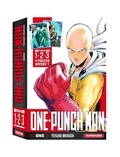 Yusuke Murata et  One - One-Punch Man  : Coffret en 3 volumes : Tome 1, Un poing c'est tout ! ; Tome 2, Le secret de la puissance ; Tome 3, La rumeur - Avec 1 poster offert.