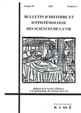 Céline Cherici - Bulletin d'histoire et d'épistémologie des sciences de la vie Volume 29 N°2/2022 : .