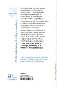 Gary Snyder. Biographie poétique