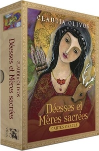 Claudia Olivos - Déesses et mères sacrées - Coffret avec 40 cartes oracle, 1 livre d'accompagnement et 1 sac en satin.