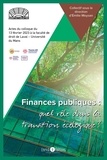 Emilie Moysan - Finances publiques, quel rôle dans la transition écologique? - Actes du colloque du 13 février 2023 à la faculté de droit de Laval – Université du Mans.