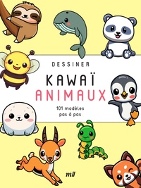  Merci les livres - Dessiner kawaï animaux - 101 modèles pas-à-pas.