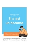 Primo Levi - Réussir son Bac de français 2024 : Analyse de l'autobiographie Si c'est un homme de Primo Levi.