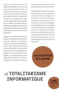 Christopher Pollmann - Le totalitarisme informatique.
