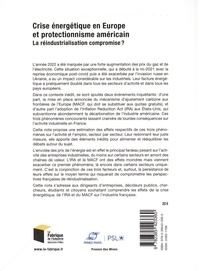 Crise énergétique en Europe et protectionnisme américain. La réindustrialisation compromise ?