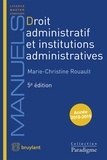 Marie-Christine Rouault - Droit administratif et institutions administratives.