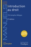 Christophe Albiges - Introduction au droit.