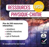  Collectif - Ressources Physique-chimie Lycée  - Éd. 2021 - Clé USB de ressources.