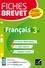 Sylvie Dauvin et Jacques Dauvin - Fiches brevet Français 3e - fiches de révision pour le nouveau brevet.