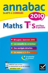 Hervé Kazmierczak et Christophe Roland - Annales Annabac 2019 Maths Tle S spécifique & spécialité - sujets et corrigés du bac   Terminale S.