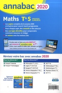 Mathématiques TLe S spécifique & spécialité. Sujets et corrigés  Edition 2020