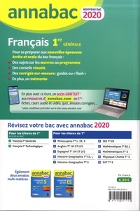 Français 1re générale. Sujets et corrigés  Edition 2020