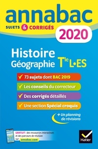 Christophe Clavel et Jean-François Lecaillon - Annales Annabac 2020 Histoire-Géographie Tle L, ES.