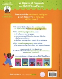 Je découvre le langage et le graphisme avec Petit Ours Brun Maternelle toute petite section. Avec 60 autocollants repositionnables !