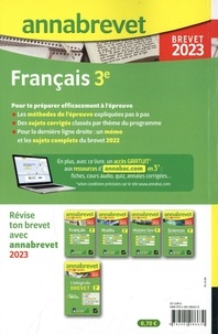Français 3e. Sujets & corrigés  Edition 2023