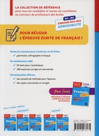 Français. Epreuve écrite d'admissibilité CRPE  Edition 2023-2024
