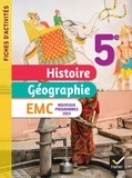 Jean-Claude Martinez et Corinne Chastrusse - Fiches d'activités Histoire-Géographie-EMC 5e - Ed. 2024 - Cahier élève.