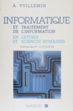 Alain Vuillemin - Informatique et traitement de l'information en lettres et sciences humaines.