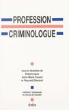  Erès - Profession criminologue - Spécialisation ou professionnalisation ?.