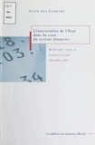  Cour des comptes - L'Intervention De L'Etat Dans La Crise Du Secteur Financier. Rapport Public Particulier, Decembre 2000.