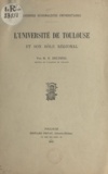  Journées régionalistes univers et Robert Deltheil - L'Université de Toulouse et son rôle régional.