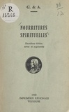 Antonin Ruffié et Gabrielle de Jarny - Nourritures spirituelles.