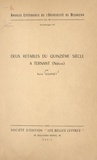  Université de Besançon et René Journet - Deux retables du quinzième siècle à Ternant, Nièvre.