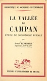 Henri Lefebvre et Georges Gurvitch - La vallée de Campan - Étude de sociologie rurale.