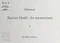  Glenmor - Xavier Grall : In memoriam.