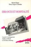 Thierry Goguel d'Allondans et Myriam Klinger - Errances et hospitalité - L'accueil et l'accompagnement d'adultes en difficulté, la Cité Relais à Strasbourg.
