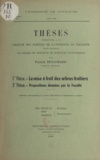 Pierre Desaymard - La mise à fruit des arbres fruitiers - Thèses présentées à la Faculté des sciences de l'Université de Toulouse pour obtenir le grade de docteur ès sciences naturelles.