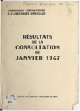 Jean Guennou et François Le Du - Commission préparatoire à l'assemblée générale - Résultats de la consultation de janvier 1967.