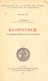 Jean Murat - Klopstock - Les thèmes principaux de son œuvre.