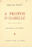 Pierre-Jean Pénault et André Gide - À propos d'Isabelle.