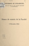 René Fruit et Roland Ganghoffer - Séance de rentrée de la Faculté, 3 décembre 1963.