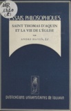 André Hayen - Saint Thomas d'Aquin et la vie de l'Église.