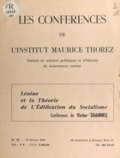 A. Moine et Victor Joannes - Lénine et la théorie de l'édification du socialisme.