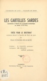 Paul d'Oncieu de La Batie - Les cartelles sardes - Contribution à l'histoire de la propriété ecclésiastique en Savoie : 1753-1944. Thèse pour le Doctorat de droit.