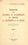 R. Couffon et A. Le Bars - Répertoire des églises et chapelles du diocèse de Quimper et de Léon.
