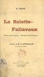 M. Vincent et M. G. Letonnelier - La Salette-Fallavaux - Notes historiques, mœurs et coutumes.