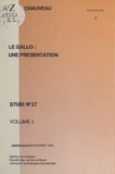 Jean-Paul Chauveau et  Faculté des lettres de Brest - Le gallo : une présentation (2).