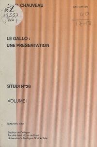 Jean-Paul Chauveau et Yves Le Berre - Le gallo : une présentation (1).