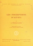 Jean Marcillet-Jaubert et  Faculté des lettres d'Aix-en-P - Les inscriptions d'Altava.