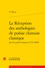 Yu Wang - La réception des anthologies de poésie chinoise classique par les poètes français.