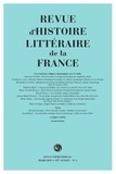 Alain Génetiot - Revue d'histoire littéraire de la France N° 1, janvier 2017 : .