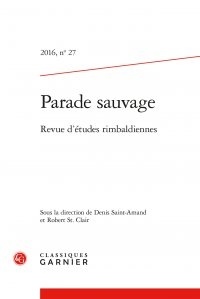  Classiques Garnier - Parade sauvage N° 27 : .