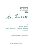 Chris Ackerley et Llewellyn Brown - Samuel Beckett, Textes pour rien / Texts for Nothing - Annotations.