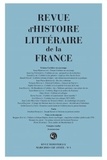 Classiques Garnier - Revue d'histoire littéraire de la France N° 1, novembre-décembre 2018 : .