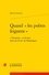 Olivier Guerrier - Quand "les poètes feignent" - "Fantasies" et fiction dans les Essais de Montaigne.